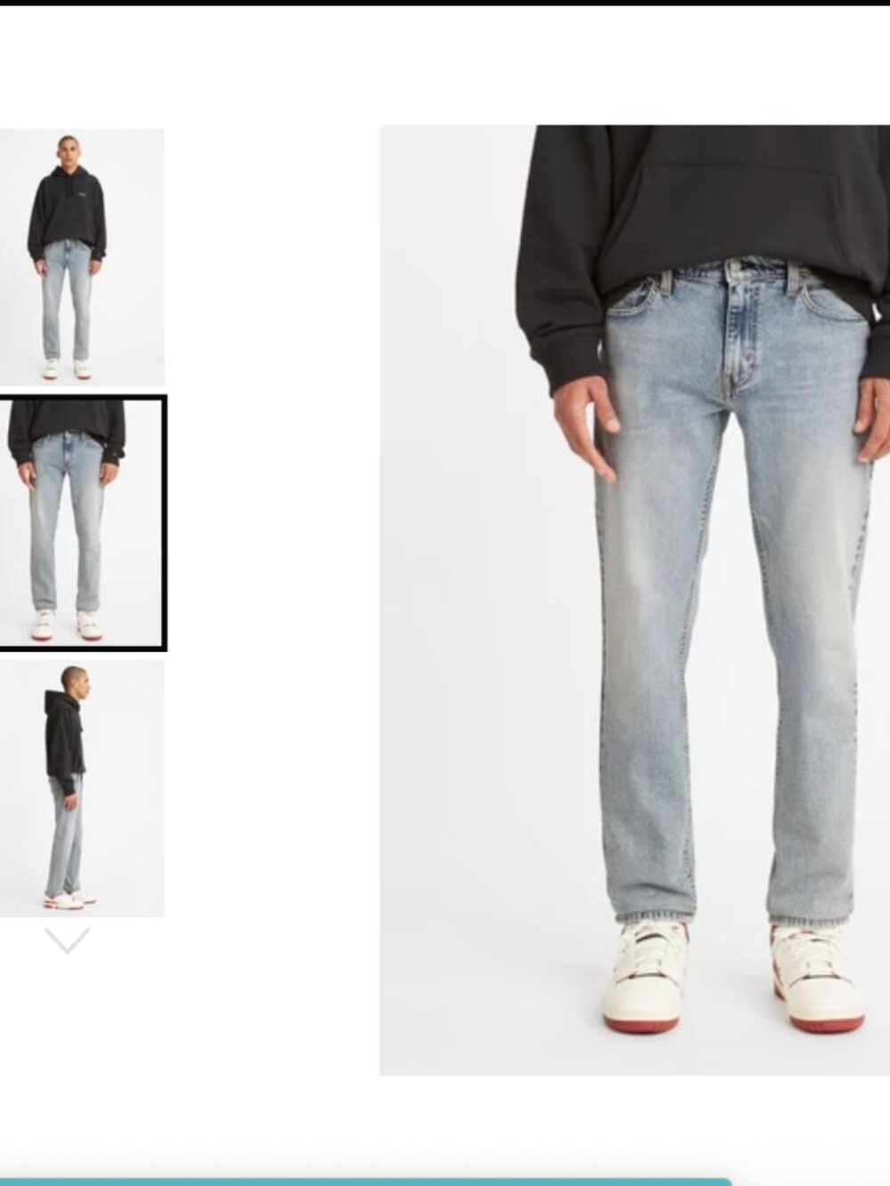 Levi's 511 Slim Men’s Jeans - Light Blue wash 36 waist 34 Inseam